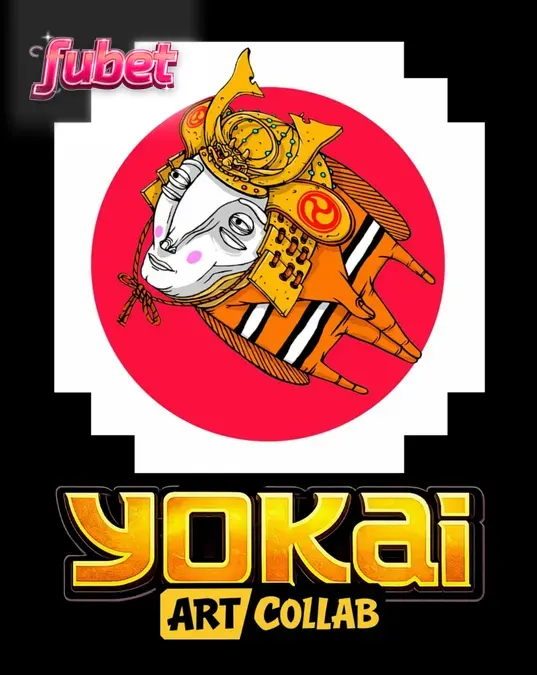 Visual artístico e místico do slot Yokai com elementos de folclore japonês